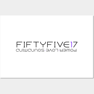 fiftyfiive17 logo tee Posters and Art